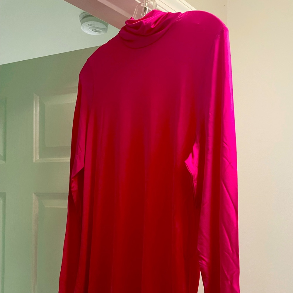 & Other Stories by H&M Hot Pink Barbiecore Women's Turtleneck